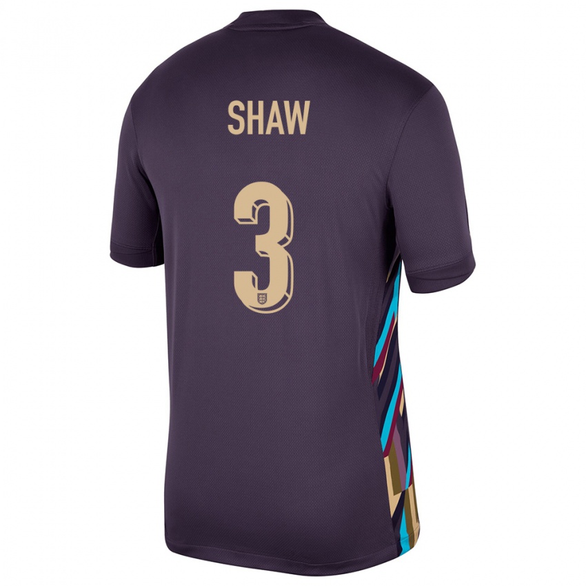 Niño Camiseta Inglaterra Luke Shaw #3 Pasa Oscura 2ª Equipación 24-26 La Camisa Chile