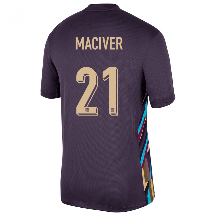 Niño Camiseta Inglaterra Sandy Maciver #21 Pasa Oscura 2ª Equipación 24-26 La Camisa Chile