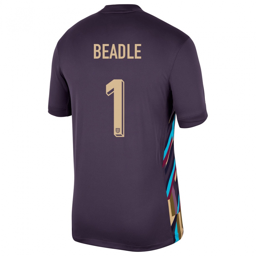 Niño Camiseta Inglaterra James Beadle #1 Pasa Oscura 2ª Equipación 24-26 La Camisa Chile