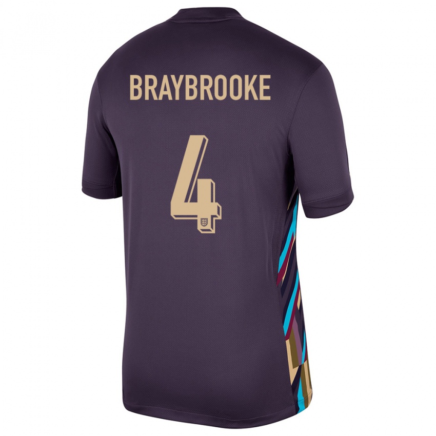 Niño Camiseta Inglaterra Samuel Braybrooke #4 Pasa Oscura 2ª Equipación 24-26 La Camisa Chile