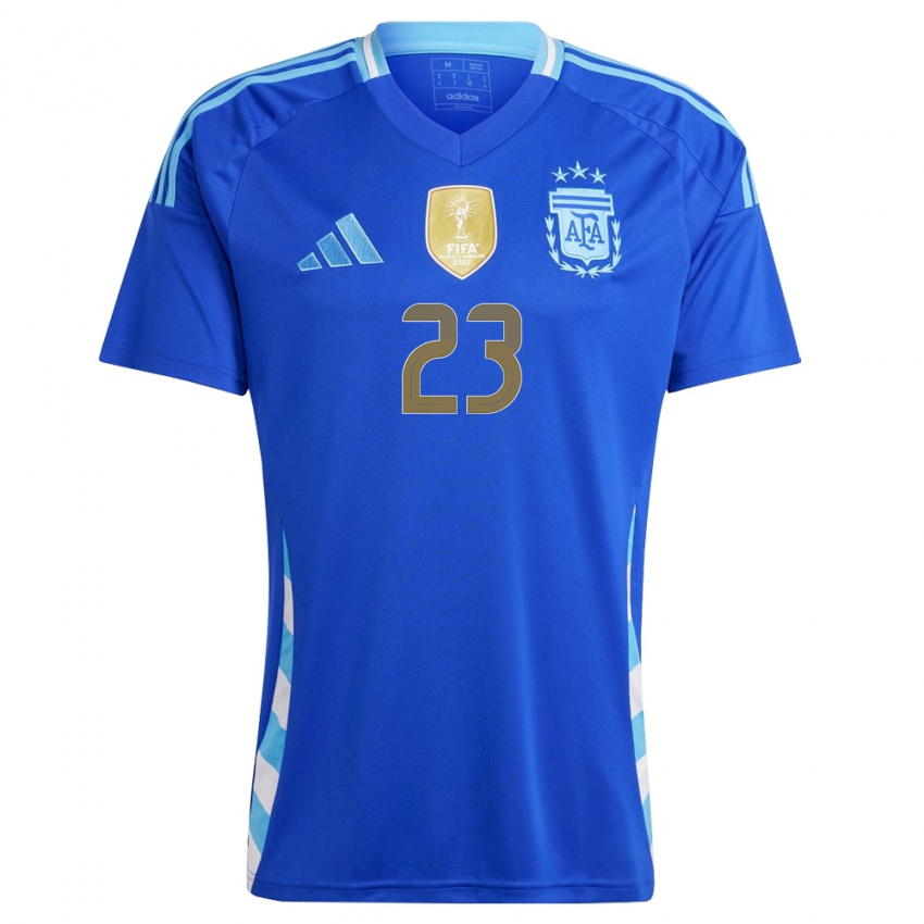 Niño Camiseta Argentina Emiliano Martinez #23 Azul 2ª Equipación 24-26 La Camisa Chile