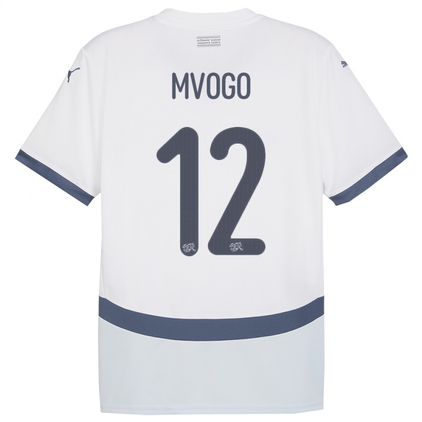 Niño Camiseta Suiza Yvon Mvogo #12 Blanco 2ª Equipación 24-26 La Camisa Chile