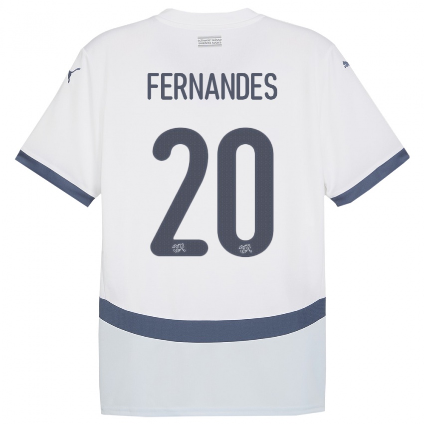 Niño Camiseta Suiza Edimilson Fernandes #20 Blanco 2ª Equipación 24-26 La Camisa Chile