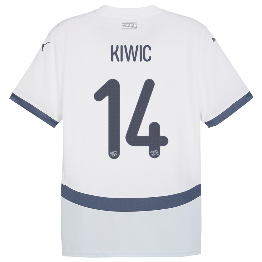 Niño Camiseta Suiza Rahel Kiwic #14 Blanco 2ª Equipación 24-26 La Camisa Chile