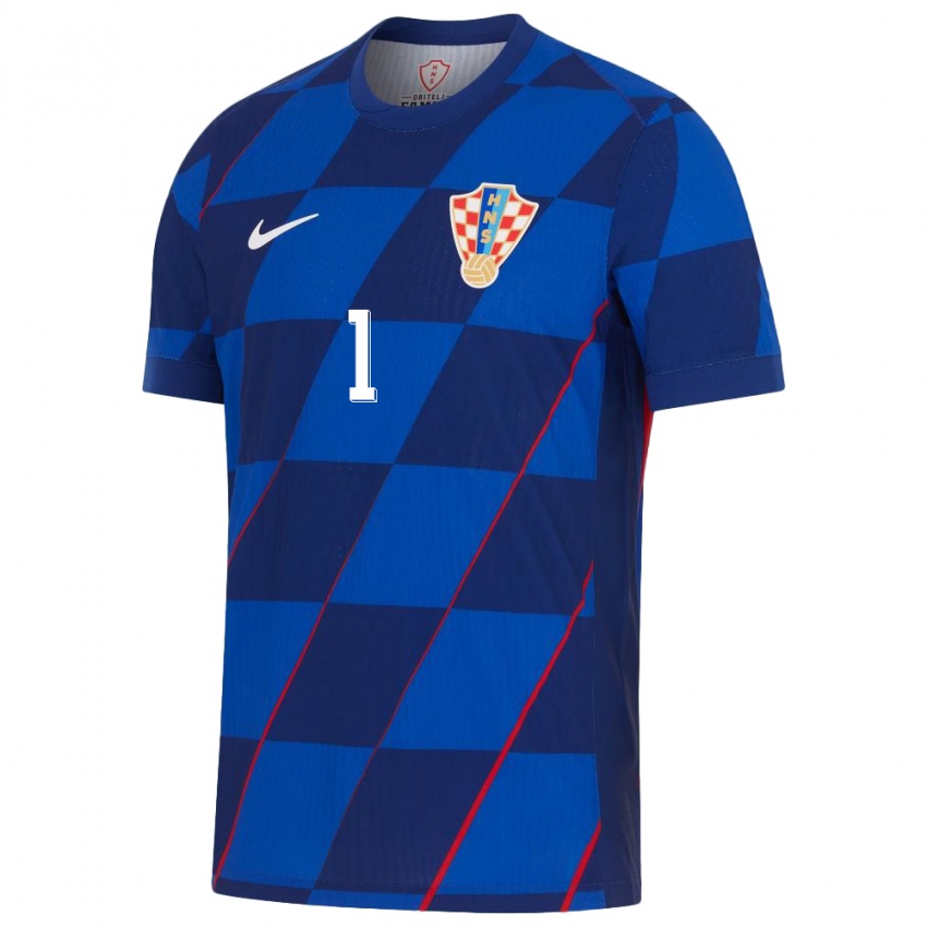 Niño Camiseta Croacia Tin Sajko #1 Azul 2ª Equipación 24-26 La Camisa Chile