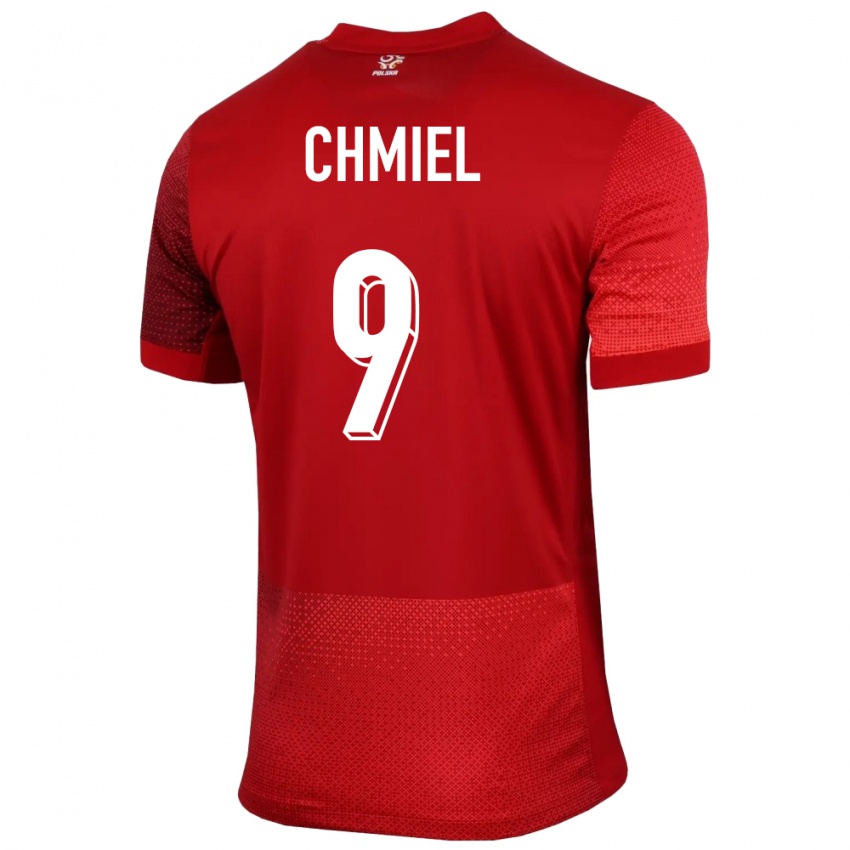 Niño Camiseta Polonia George Chmiel #9 Rojo 2ª Equipación 24-26 La Camisa Chile