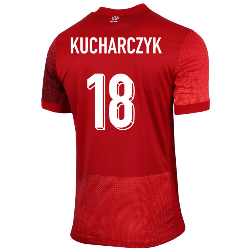 Niño Camiseta Polonia Filip Kucharczyk #18 Rojo 2ª Equipación 24-26 La Camisa Chile