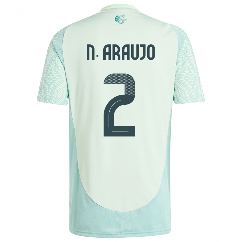 Niño Camiseta México Nestor Araujo #2 Lino Verde 2ª Equipación 24-26 La Camisa Chile