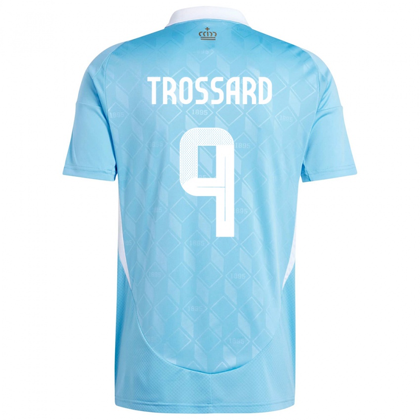 Niño Camiseta Bélgica Leandro Trossard #9 Azul 2ª Equipación 24-26 La Camisa Chile