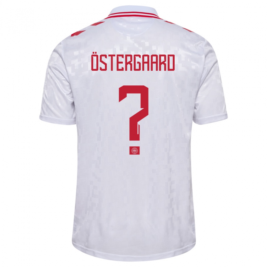 Niño Camiseta Dinamarca Christian Östergaard #0 Blanco 2ª Equipación 24-26 La Camisa Chile