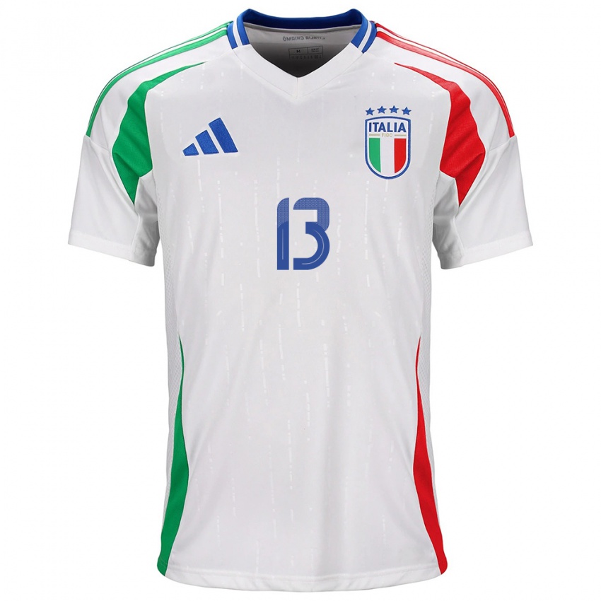 Niño Camiseta Italia Elisa Bartoli #13 Blanco 2ª Equipación 24-26 La Camisa Chile