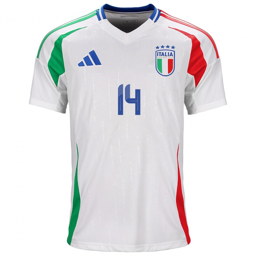 Niño Camiseta Italia Federico Chiesa #14 Blanco 2ª Equipación 24-26 La Camisa Chile