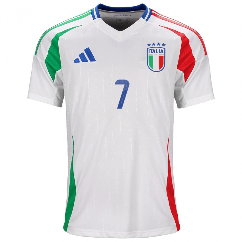 Niño Camiseta Italia Sofia Cantore #7 Blanco 2ª Equipación 24-26 La Camisa Chile