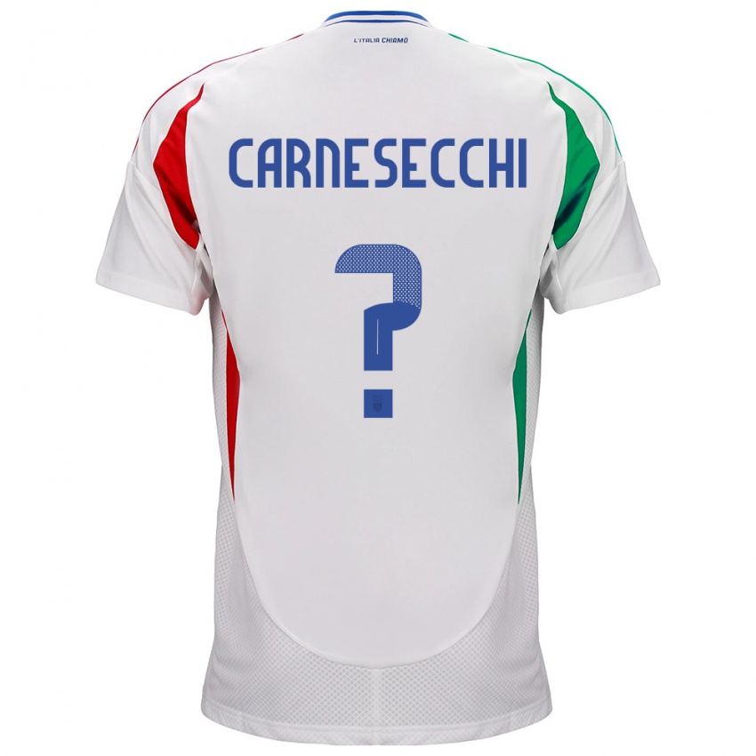 Niño Camiseta Italia Marco Carnesecchi #0 Blanco 2ª Equipación 24-26 La Camisa Chile