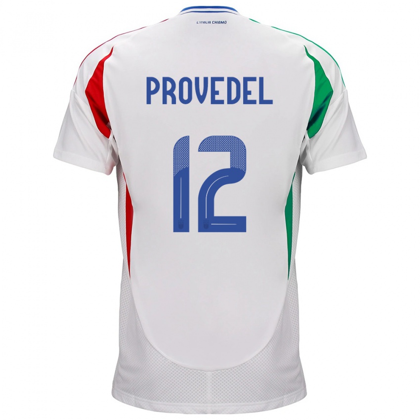 Niño Camiseta Italia Ivan Provedel #12 Blanco 2ª Equipación 24-26 La Camisa Chile