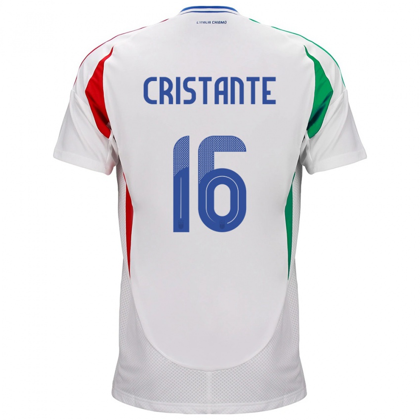 Niño Camiseta Italia Bryan Cristante #16 Blanco 2ª Equipación 24-26 La Camisa Chile