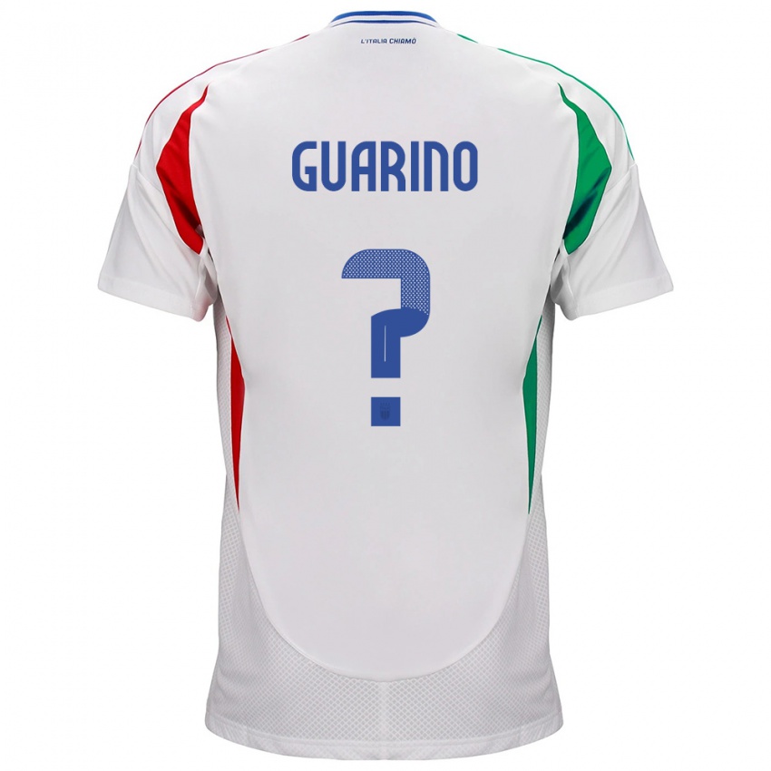 Niño Camiseta Italia Gabriele Guarino #0 Blanco 2ª Equipación 24-26 La Camisa Chile