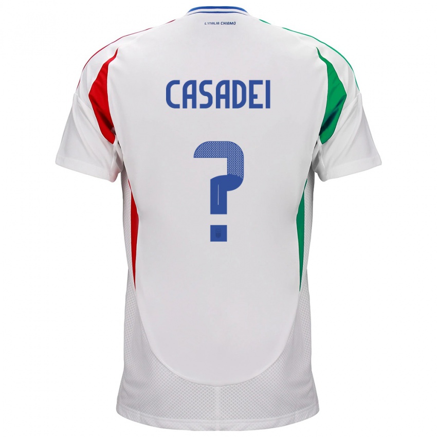 Niño Camiseta Italia Cesare Casadei #0 Blanco 2ª Equipación 24-26 La Camisa Chile