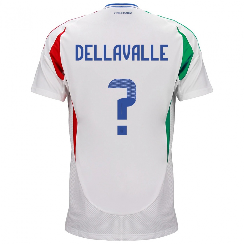 Niño Camiseta Italia Alessandro Dellavalle #0 Blanco 2ª Equipación 24-26 La Camisa Chile