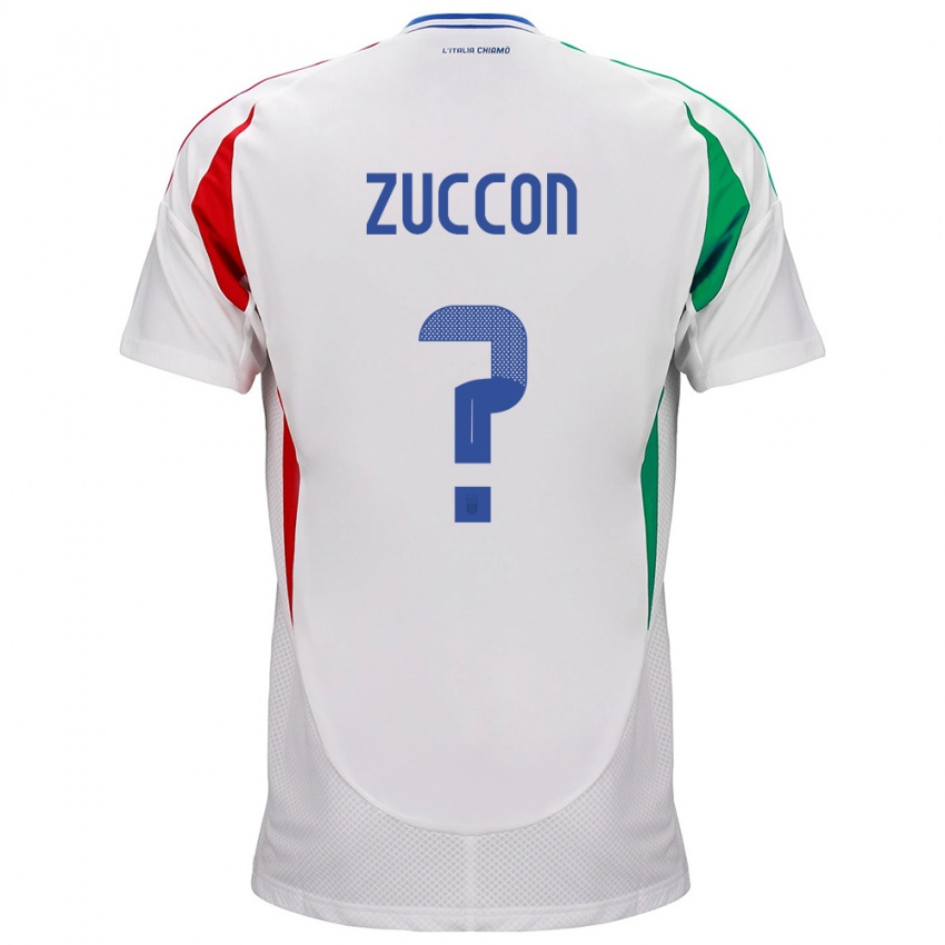 Niño Camiseta Italia Federico Zuccon #0 Blanco 2ª Equipación 24-26 La Camisa Chile