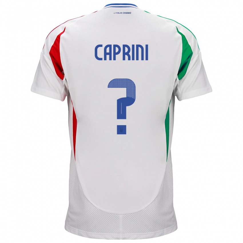 Niño Camiseta Italia Maat Daniel Caprini #0 Blanco 2ª Equipación 24-26 La Camisa Chile