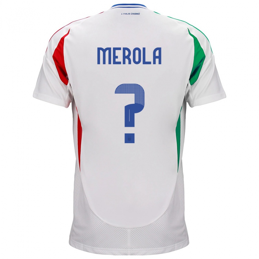 Niño Camiseta Italia Antonio Stefano Merola #0 Blanco 2ª Equipación 24-26 La Camisa Chile