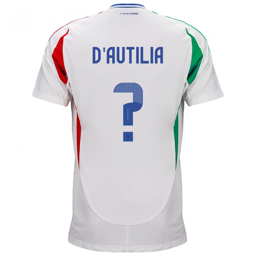 Niño Camiseta Italia Renato Widmer D’autilia #0 Blanco 2ª Equipación 24-26 La Camisa Chile