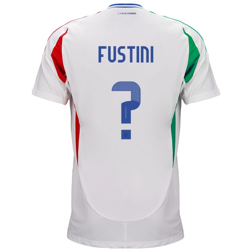 Niño Camiseta Italia Kevin Fustini #0 Blanco 2ª Equipación 24-26 La Camisa Chile