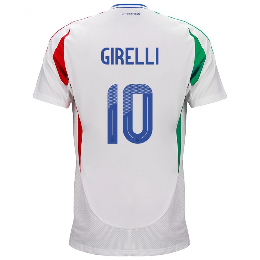 Niño Camiseta Italia Cristiana Girelli #10 Blanco 2ª Equipación 24-26 La Camisa Chile