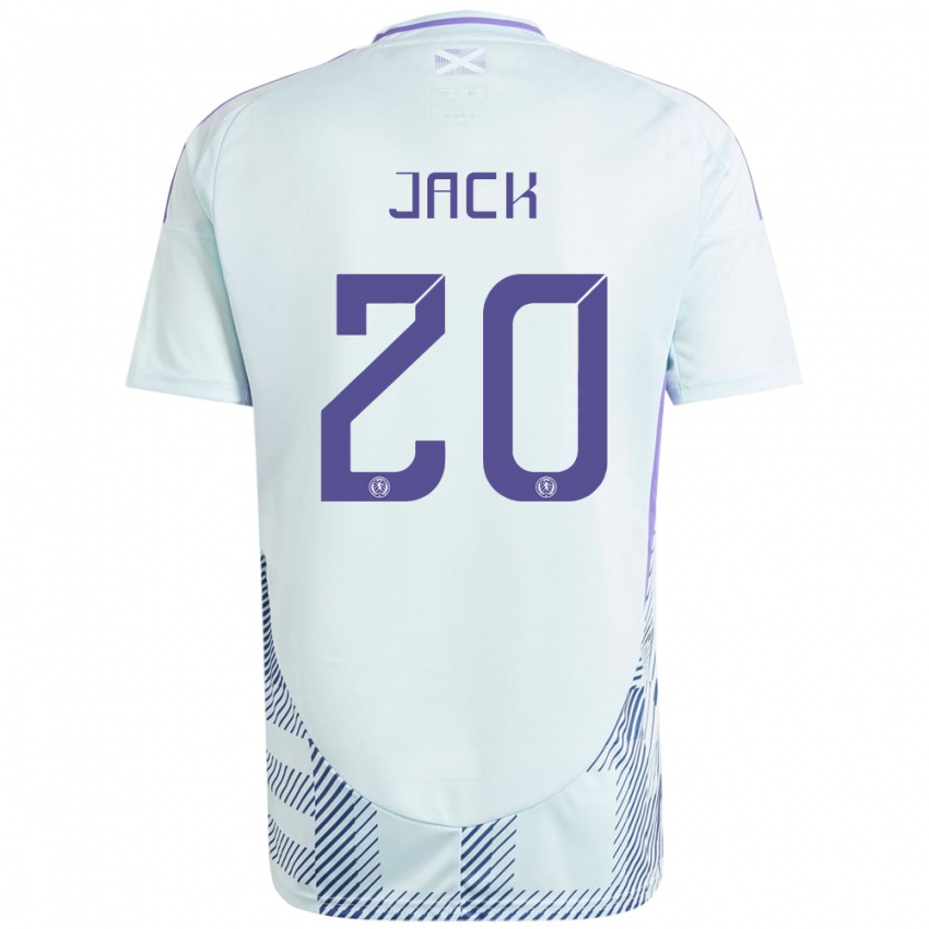 Niño Camiseta Escocia Ryan Jack #20 Azul Menta Claro 2ª Equipación 24-26 La Camisa Chile