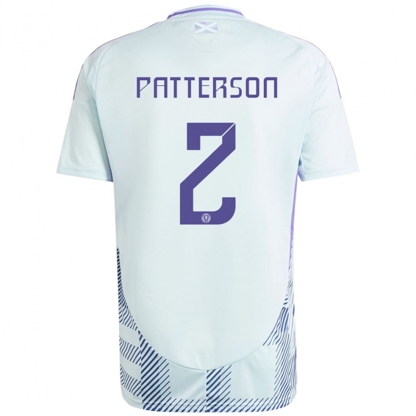 Niño Camiseta Escocia Nathan Patterson #2 Azul Menta Claro 2ª Equipación 24-26 La Camisa Chile