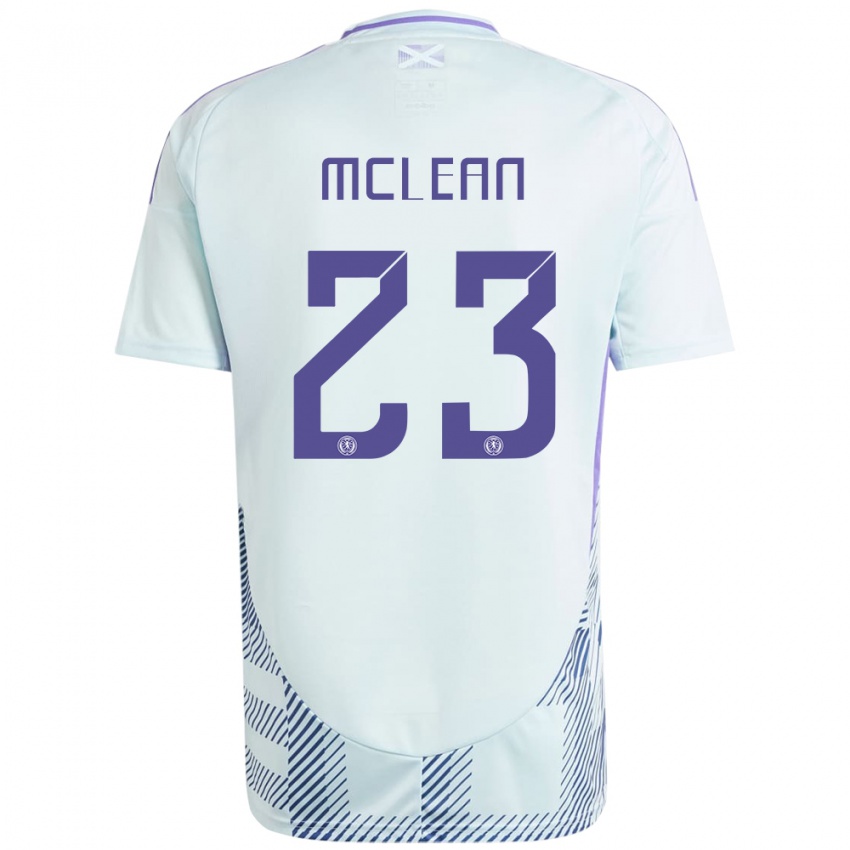 Niño Camiseta Escocia Kenny Mclean #23 Azul Menta Claro 2ª Equipación 24-26 La Camisa Chile