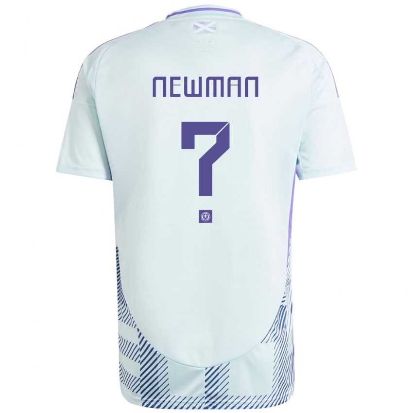 Niño Camiseta Escocia Jack Newman #0 Azul Menta Claro 2ª Equipación 24-26 La Camisa Chile