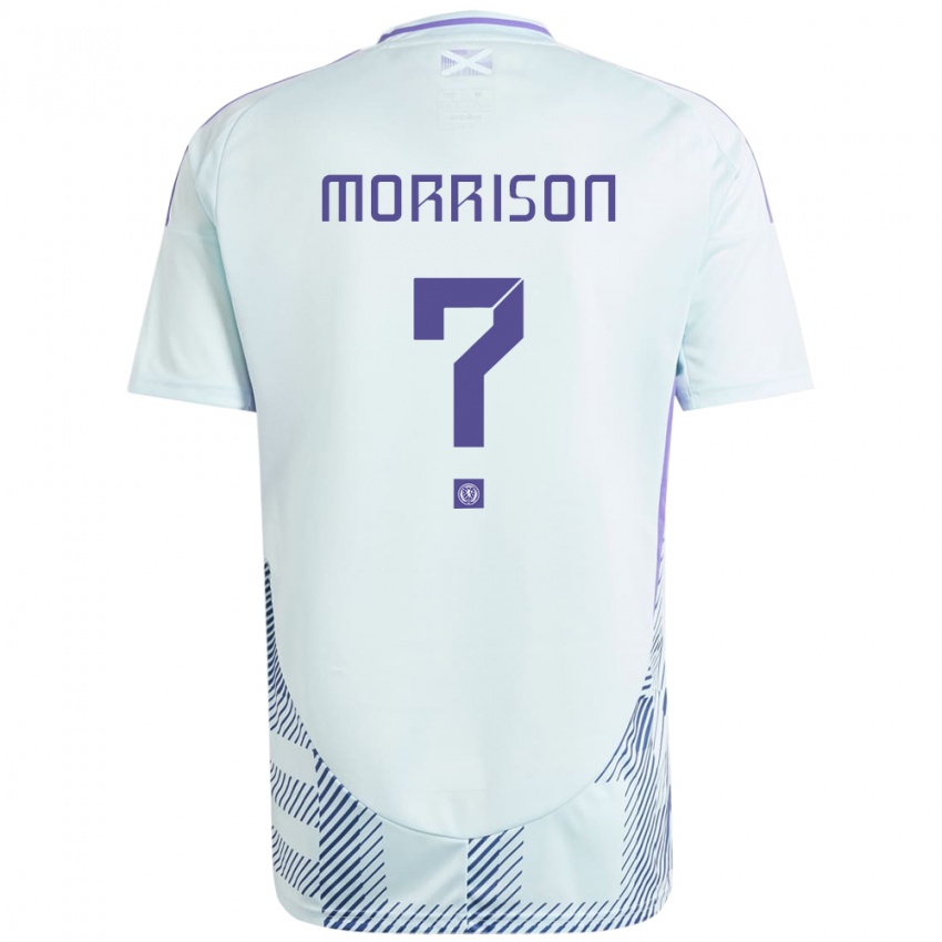 Niño Camiseta Escocia Liam Morrison #0 Azul Menta Claro 2ª Equipación 24-26 La Camisa Chile