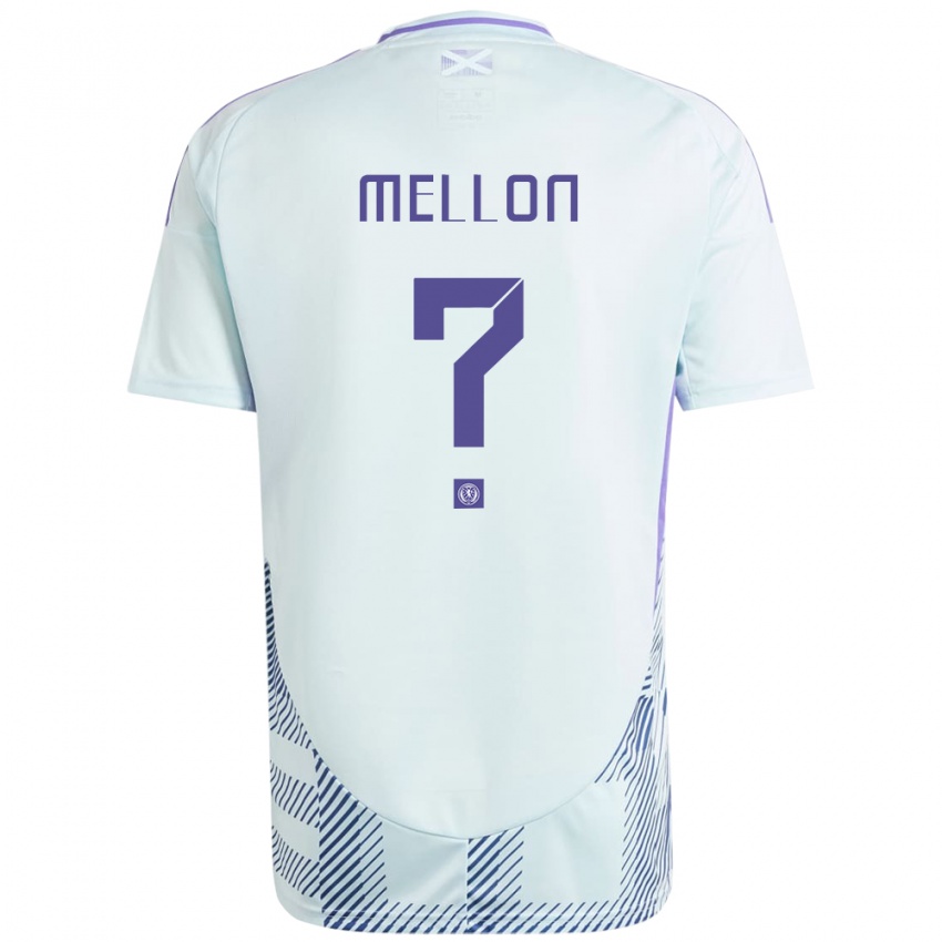 Niño Camiseta Escocia Michael Mellon #0 Azul Menta Claro 2ª Equipación 24-26 La Camisa Chile