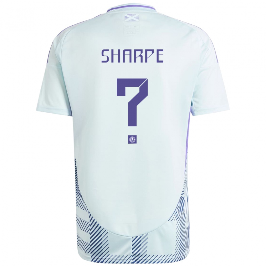 Niño Camiseta Escocia Malachi Sharpe #0 Azul Menta Claro 2ª Equipación 24-26 La Camisa Chile