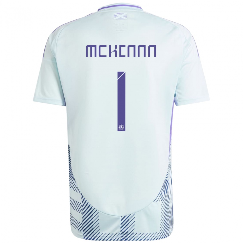 Niño Camiseta Escocia Callan Mckenna #1 Azul Menta Claro 2ª Equipación 24-26 La Camisa Chile