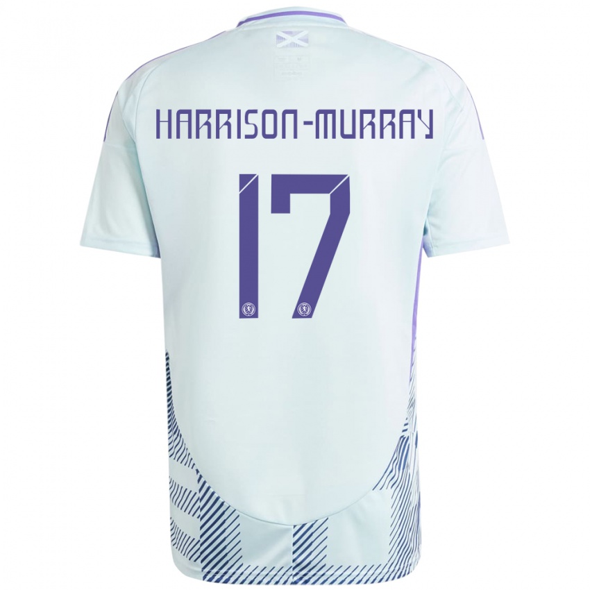 Niño Camiseta Escocia Christie Harrison-Murray #17 Azul Menta Claro 2ª Equipación 24-26 La Camisa Chile