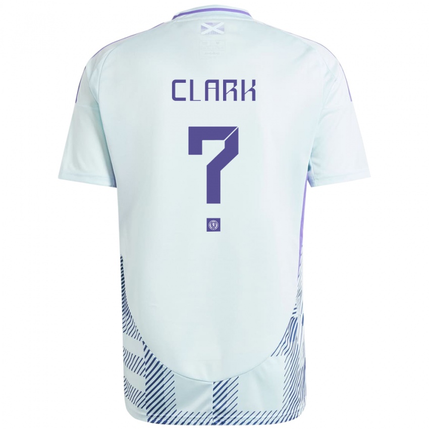 Niño Camiseta Escocia Kelly Clark #0 Azul Menta Claro 2ª Equipación 24-26 La Camisa Chile