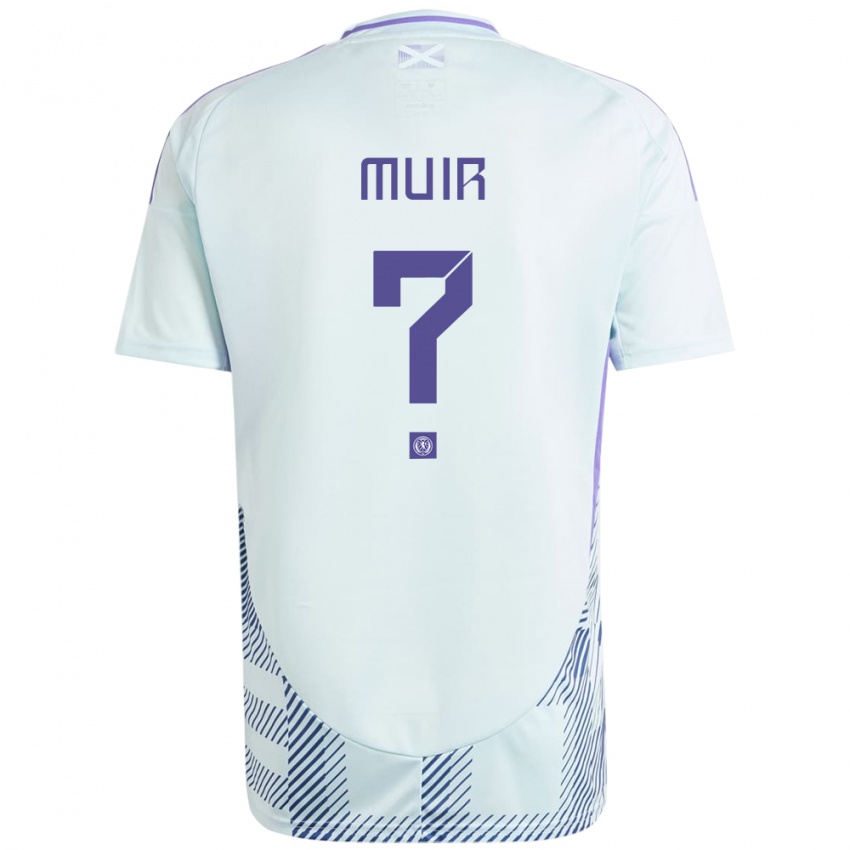 Niño Camiseta Escocia Amy Muir #0 Azul Menta Claro 2ª Equipación 24-26 La Camisa Chile