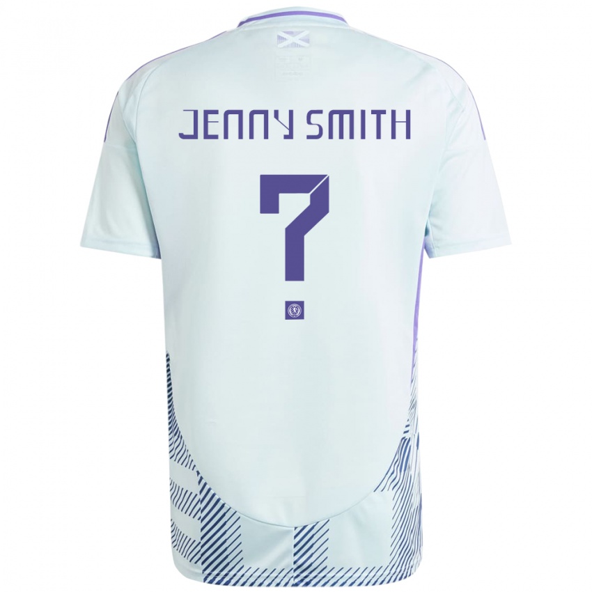 Niño Camiseta Escocia Jenny Smith #0 Azul Menta Claro 2ª Equipación 24-26 La Camisa Chile