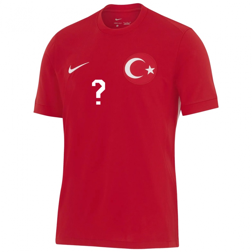 Niño Camiseta Turquía Deniz Eren Dönmezer #0 Rojo 2ª Equipación 24-26 La Camisa Chile