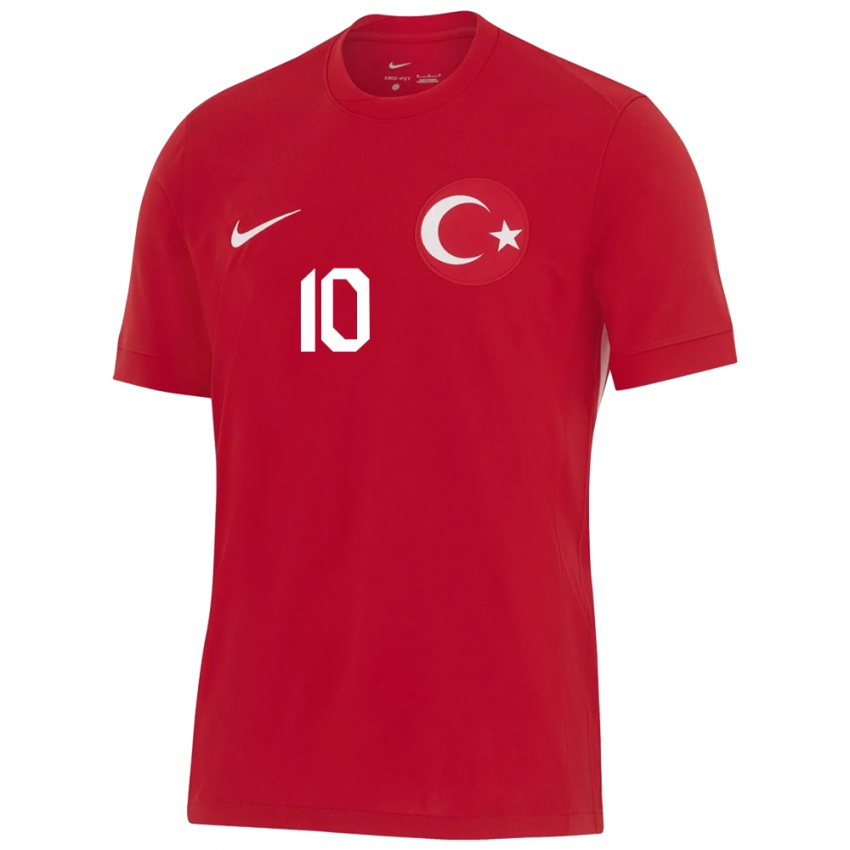 Niño Camiseta Turquía Hakan Çalhanoğlu #10 Rojo 2ª Equipación 24-26 La Camisa Chile