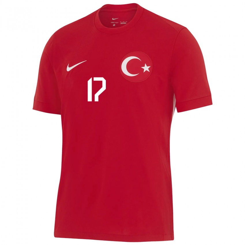 Niño Camiseta Turquía Abdurrahman Bayram #17 Rojo 2ª Equipación 24-26 La Camisa Chile