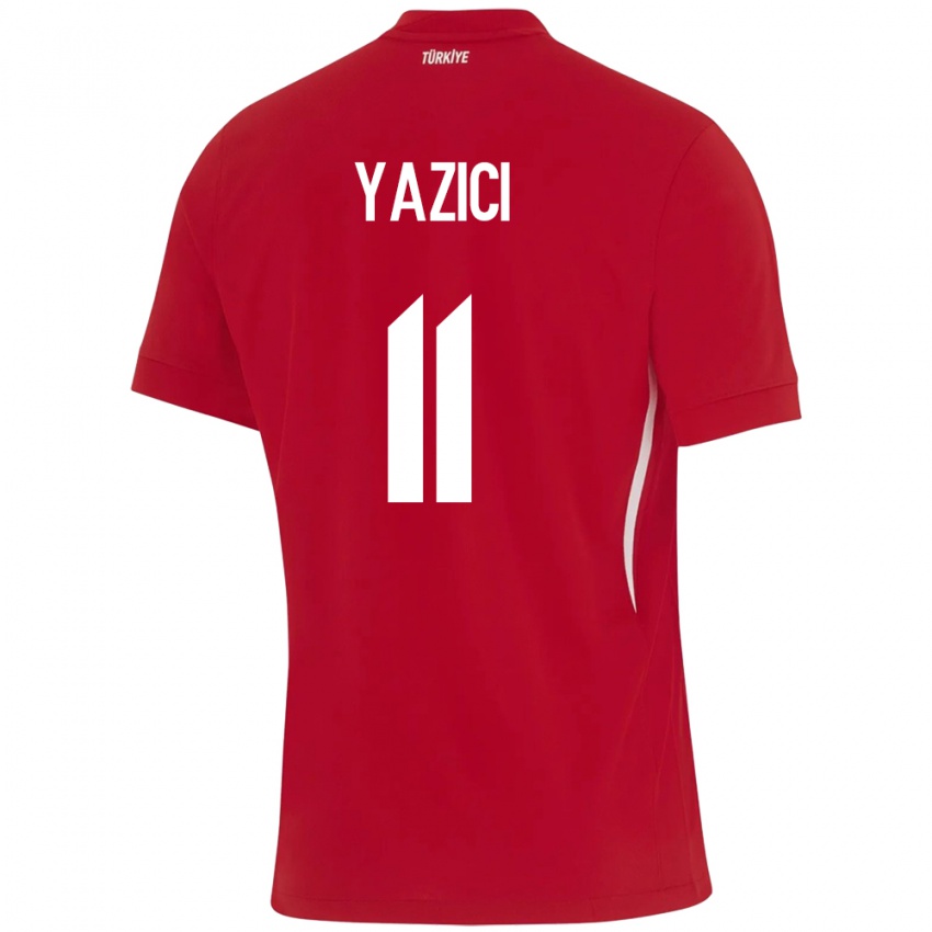 Niño Camiseta Turquía Yusuf Yazıcı #11 Rojo 2ª Equipación 24-26 La Camisa Chile