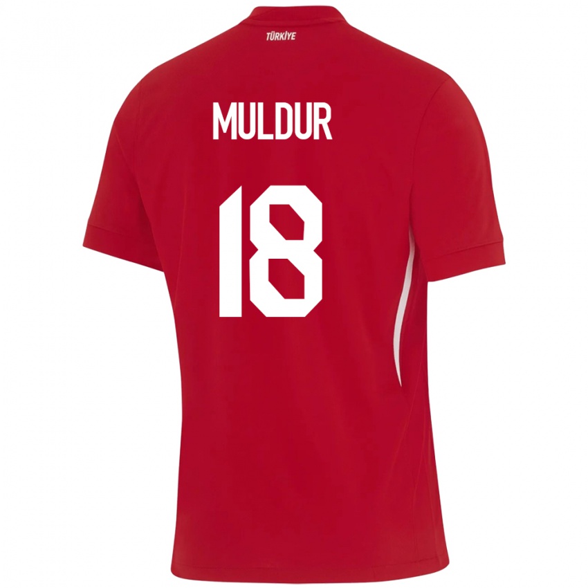 Niño Camiseta Turquía Mert Müldür #18 Rojo 2ª Equipación 24-26 La Camisa Chile