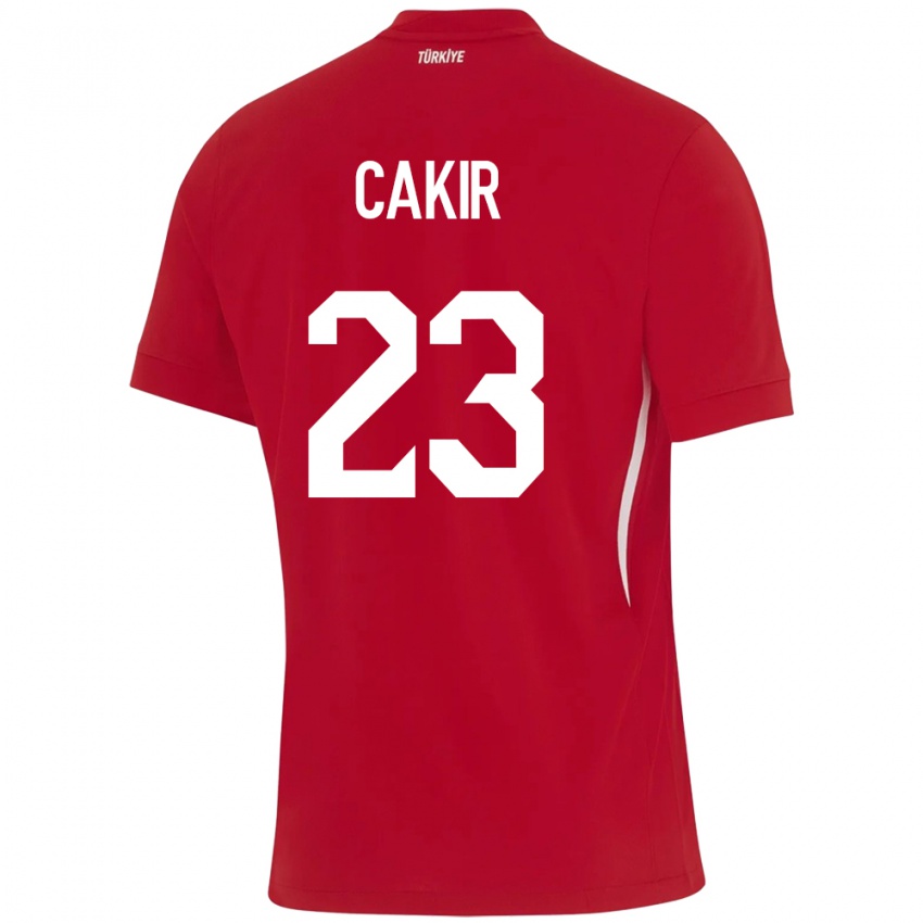 Niño Camiseta Turquía Uğurcan Çakır #23 Rojo 2ª Equipación 24-26 La Camisa Chile