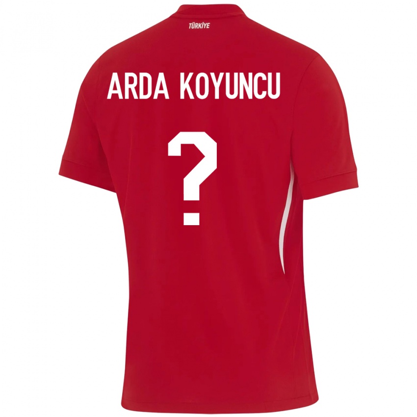 Niño Camiseta Turquía Efe Arda Koyuncu #0 Rojo 2ª Equipación 24-26 La Camisa Chile