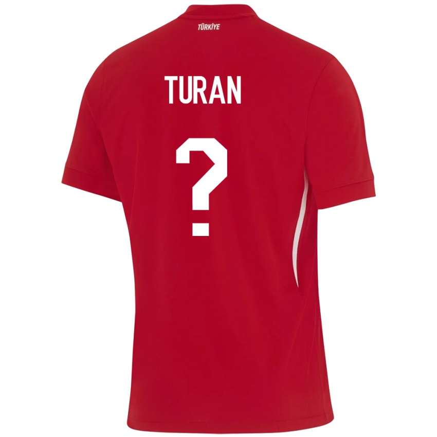 Niño Camiseta Turquía Hasan Turan #0 Rojo 2ª Equipación 24-26 La Camisa Chile