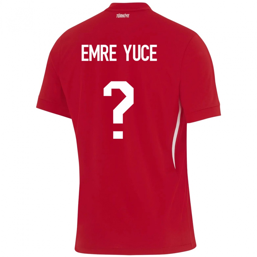 Niño Camiseta Turquía Yunus Emre Yüce #0 Rojo 2ª Equipación 24-26 La Camisa Chile